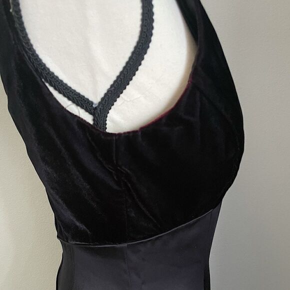 Vintage (1993) Jessica McClintock Black Sleeveless Dress. Size 7/8. - Picture 6 of 8